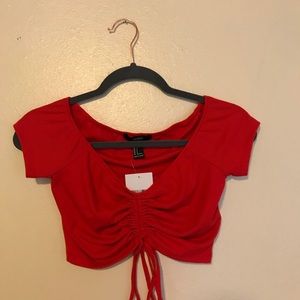 Red Crop Top